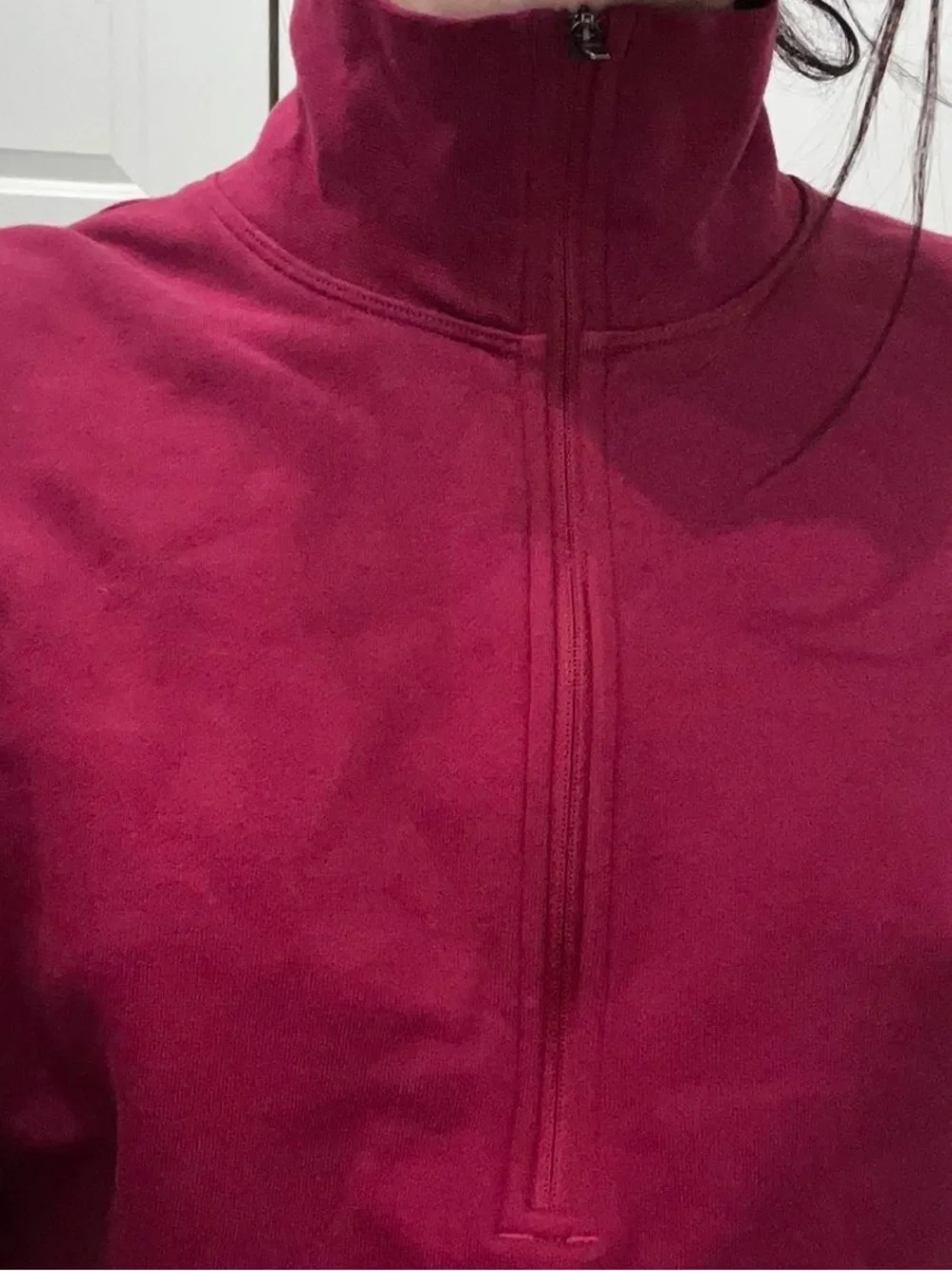 Men's Half-Zip Fleece Pullover - Burgundy